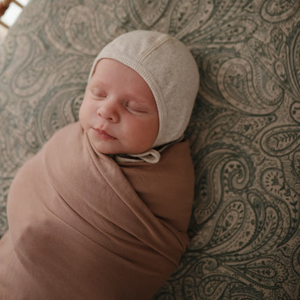 <tc>Mushie</tc> Bonnet de bébé Bonnet beige mélangé