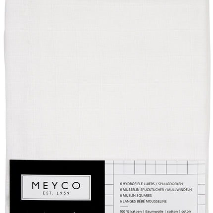 <tc>Meyco</tc> Chiffon hydrophile 6pcs blanc