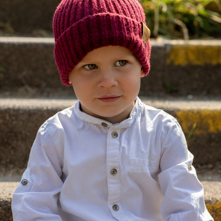 <tc>Baby Dutch</tc> Chapeau bébé hiver Bordeaux