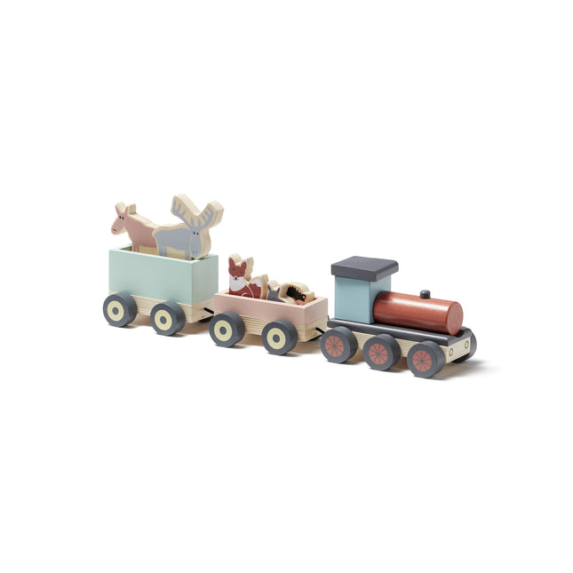 <tc>Kid's Concept</tc> Train en bois avec animaux