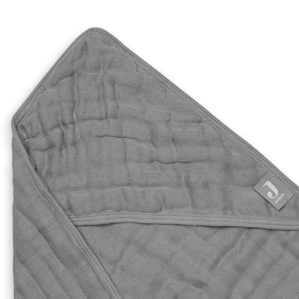 <tc>Jollein</tc> Serviette de bain Baby Wrinkled Cotton Storm Grey 75x75cm