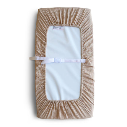 <tc>Mushie</tc> Housse de matelas à langer Taupe pâle