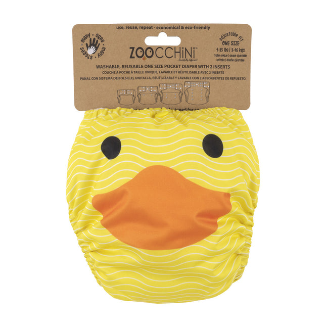 <tc>Zoocchini</tc> Couche lavable Puddles The Duck avec insert