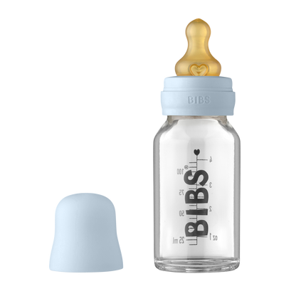 <tc>BIBS</tc> Biberon en verre 110ml Baby Blue