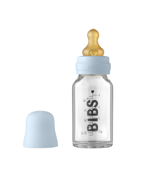 <tc>BIBS</tc> Biberon en verre 110ml Baby Blue