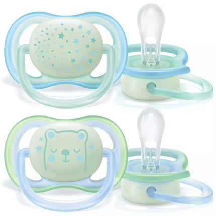 <tc>Philips Avent</tc> Fop<tc>tétine</tc> Air Night Mix +0Mnd 2pcs