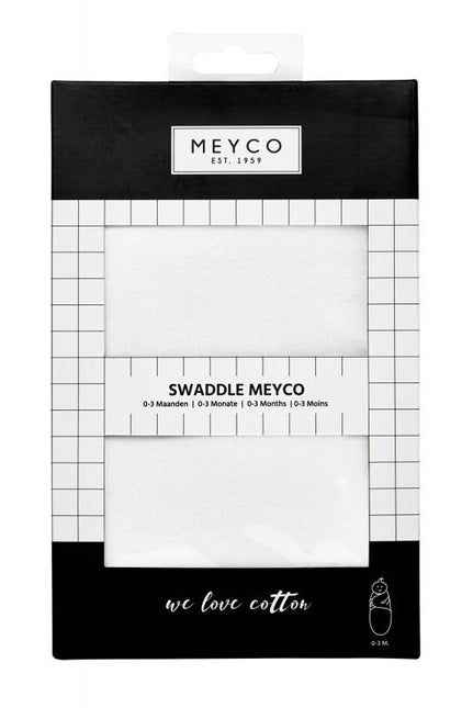 <tc>Meyco</tc> Couverture d'emmaillotage Uni Blanc