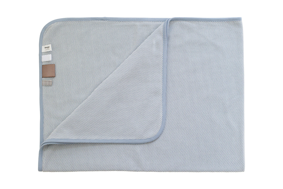 <tc>Snoozebaby</tc> La couverture du berceau T.O.G 1.0 Bleu frais 100x75cm