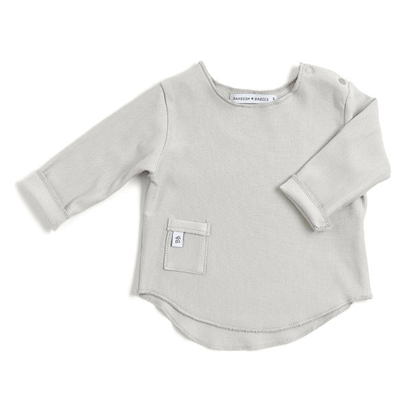 <tc>Bamboom</tc> Chemise bébé à manches longues gris/ivoire