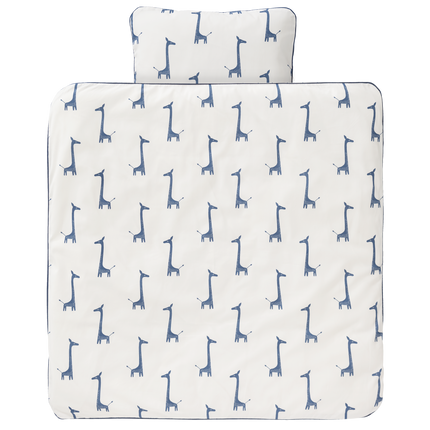 <tc>Fresk</tc> Housse de couette Girafe Indgio Bleu 100x135cm