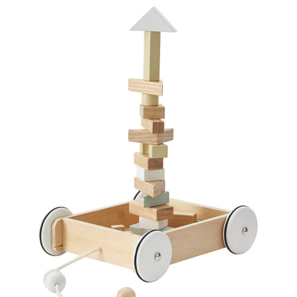 <tc>Kid's Concept</tc> Chariot de blocs avec blocs 28x26cm