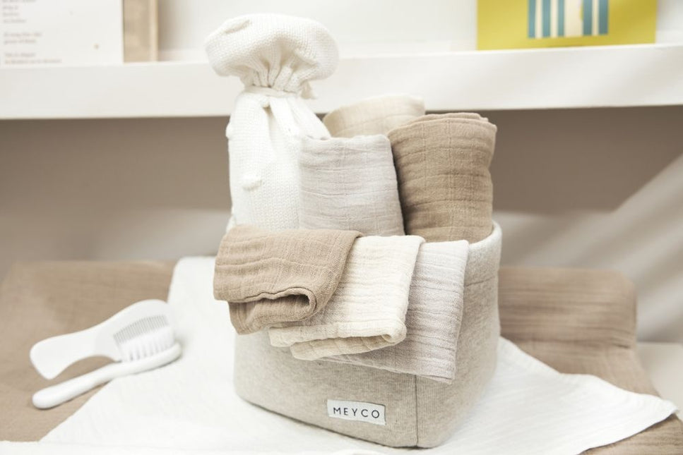 <tc>Meyco</tc> Gant de toilette 3-Pack doux sable/gris/taupe 20X17cm