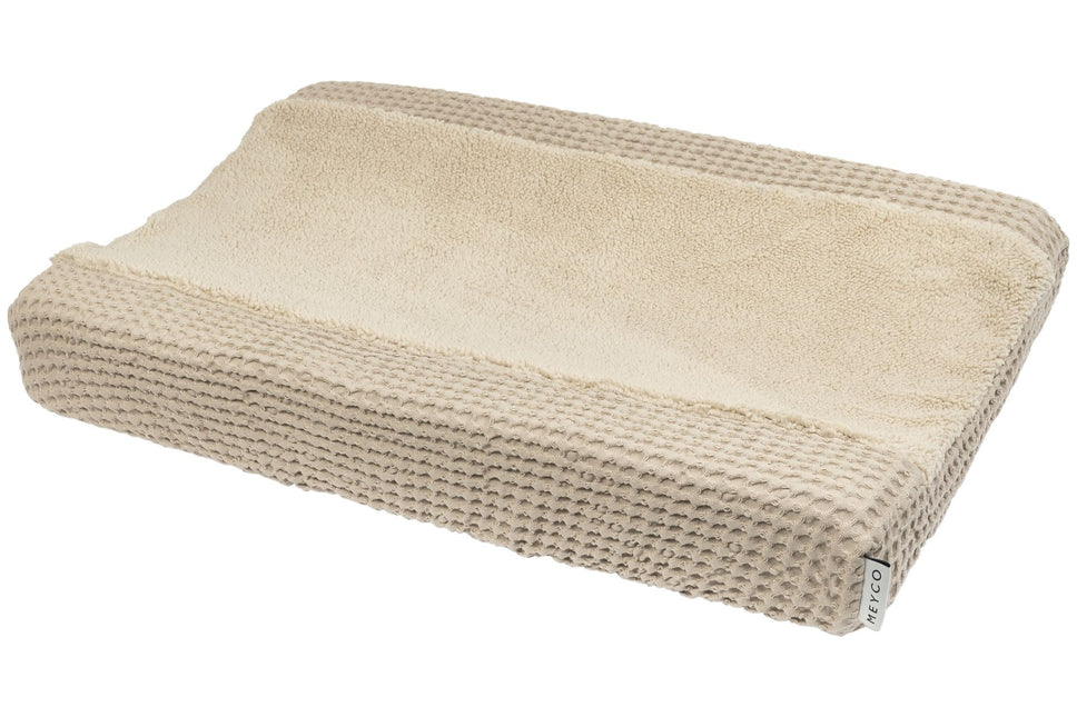 <tc>Meyco</tc> Housse de matelas à langer Baby Waffle Teddy Sand 50x70cm