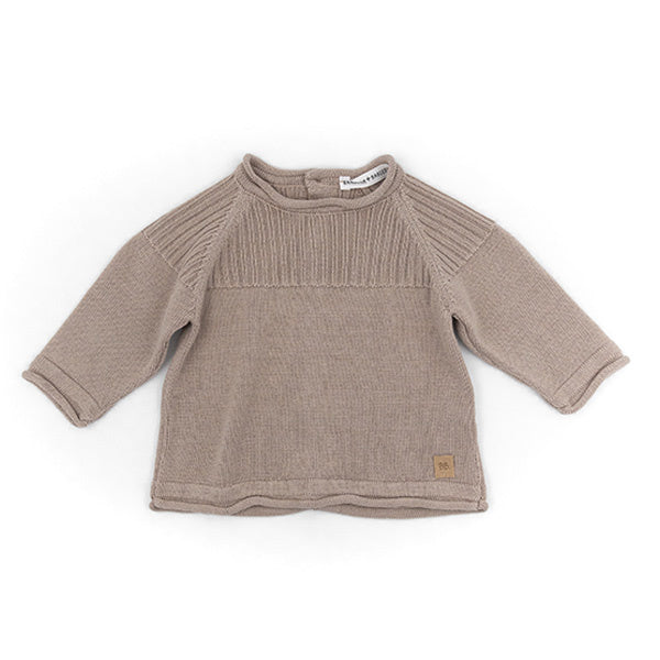 <tc>Bamboom</tc> Pull bébé tricoté côtelé Camel