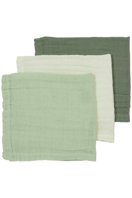 <tc>Meyco</tc> Mouthwipe 3St Offwhite/Soft Green/Forest Green