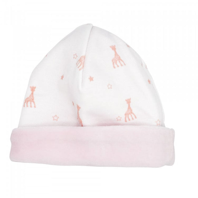 <tc>Sophie de Giraf</tc> Chapeau de bébé rose