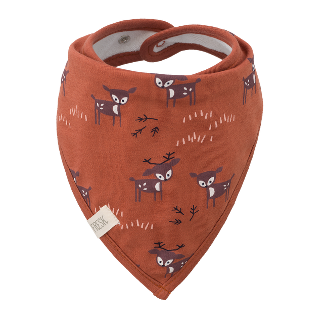 <tc>Fresk</tc> Bavoir Bandana Cerf Ambre Marron