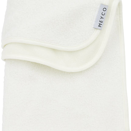 <tc>Meyco</tc> Couverture de berceau Boucle Ã Uni Blanc cassé