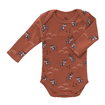 Fresk Romper Deer Lange Mouwen Amber Brown - Fresk - Babywinkel - 8720574692259