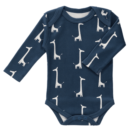 Fresk Romper Lange Mouw Giraf Indigo Blue - Fresk - Babywinkel - 8719638231145