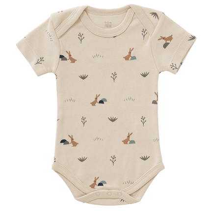 Fresk Romper Rabbit Korte Mouwen Sandshell - Fresk - Babywinkel - 8720574693577