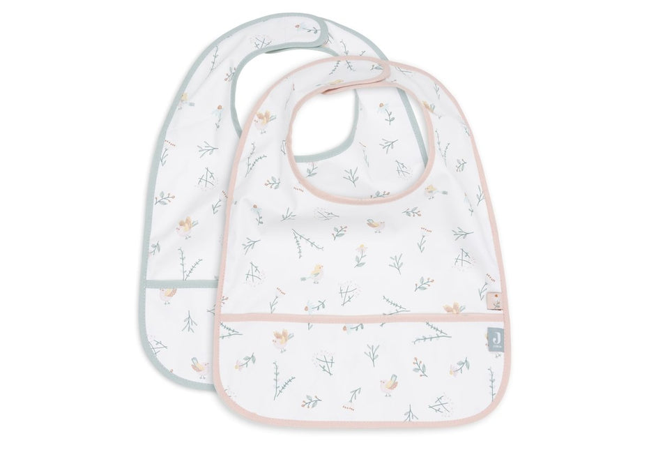 Jollein Slabbetje Waterprood Lovely Birds 2St - Jollein - Babywinkel - 8717329386969