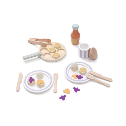 Kid's Concept Houten Speelgoed Pannekoeken Set - Kid's Concept - Babywinkel - 7340028733317