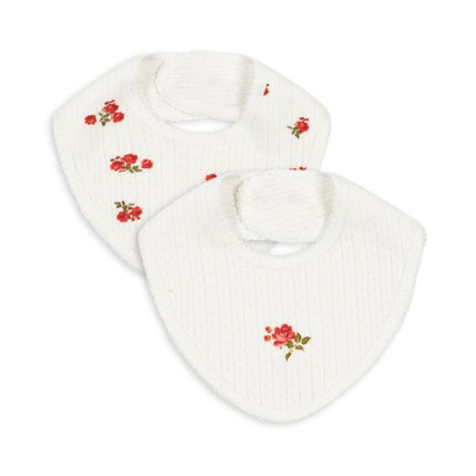 Konges Slojd Slabbetje Minnie Rose Red/ Snow White 2St - Konges Slojd - Babywinkel - 5715681027745