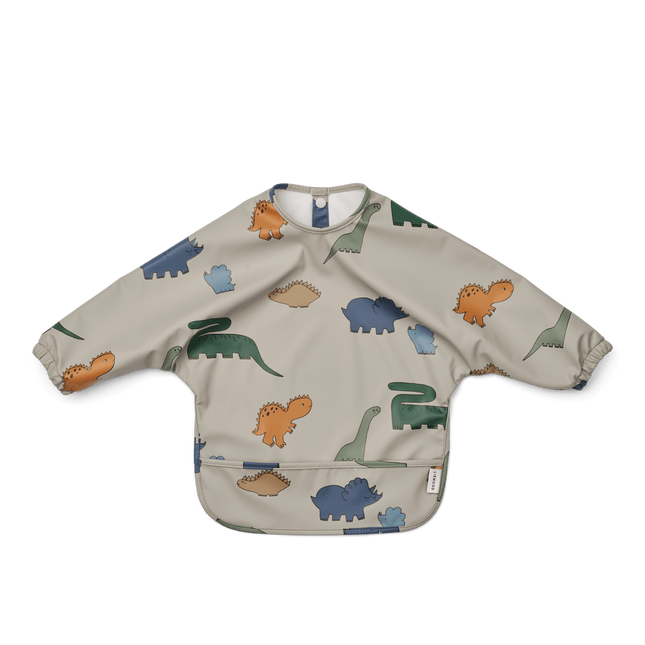 Liewood Slabbetje Merle Printed Cape Dinosaurs / Mist - Liewood - Babywinkel - 5715493377137