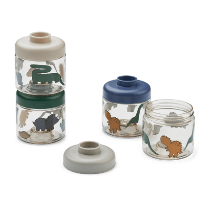 Liewood Thermos Bakje Dominique 4 - Pack Dinosaurs / Mist - Liewood - Babywinkel - 5715493377489