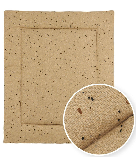 Meyco Boxkleed Rib Mini Spot Toffee Melange 80X100cm - Meyco - Babywinkel - 4054703225426