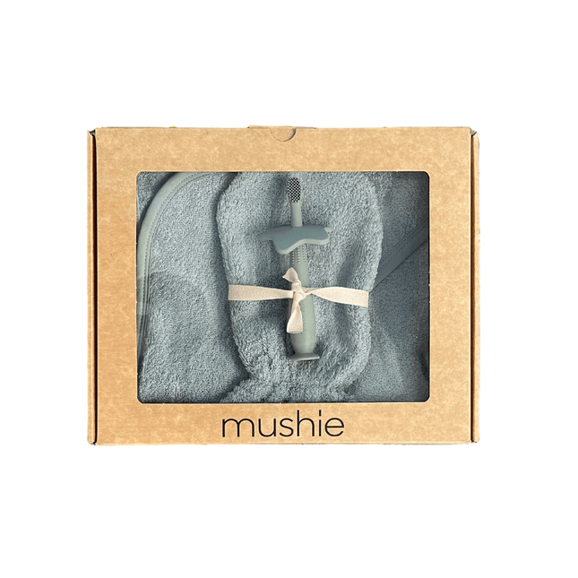 Mushie Giftbox Bath Time Moss 3 Delig - Mushie - Babywinkel - 5715239024943