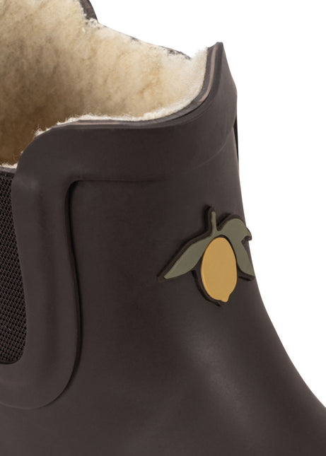 <tc>Konges Slojd</tc> Bottes de pluie Lemon Lowchocolate Brown