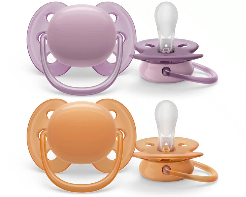 Philips Avent Fopspeen +6 Maanden Soft Grijs/Oranje - Philips Avent - Babywinkel - 8720689012799