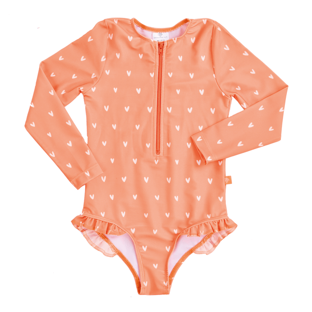 Swim Essentials Uv Zwempak Hartjes Oranje - Swim Essentials - Babywinkel - 7432233928975