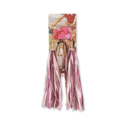 <tc>Konges Slojd</tc> Bicycle Streamers And Beads Pink Glitter (paillettes roses)