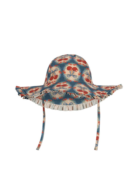 <tc>Konges Slojd</tc> Chapeau de soleil Baby Maya Swim Cherry Bow Bleu