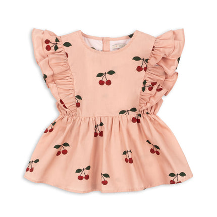 <tc>Konges Slojd</tc> Chemise Bébé Gots Ma Grande Cerise Blush