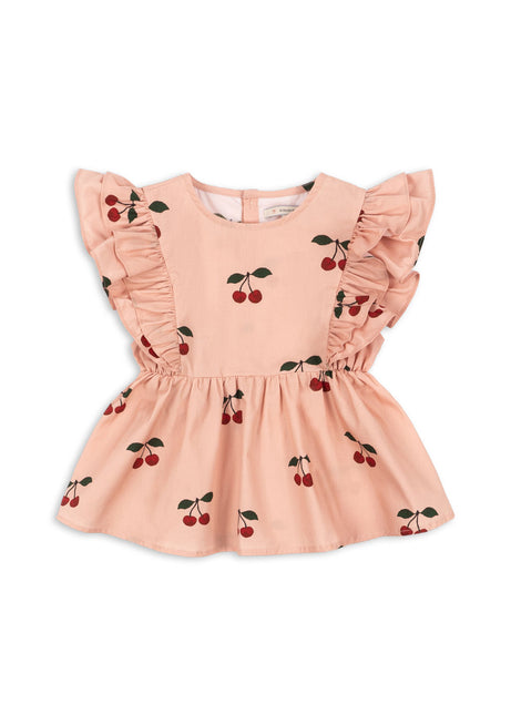 <tc>Konges Slojd</tc> Chemise Bébé Gots Ma Grande Cerise Blush