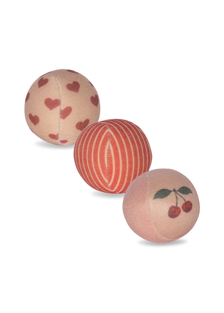 <tc>Konges Slojd</tc> Beach ball Cherry 3St