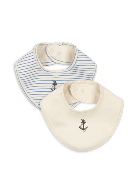 <tc>Konges Slojd</tc> Bib Stripe Provence Mix 2pcs.