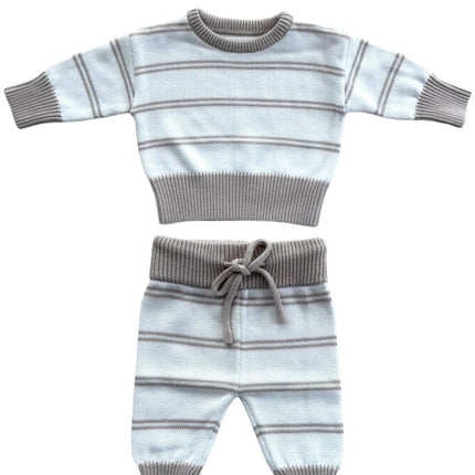 Yumi Baby Kleding Set Knitted Sandy Stripe - Yumi Baby - Babywinkel - 8720986050906